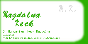 magdolna keck business card